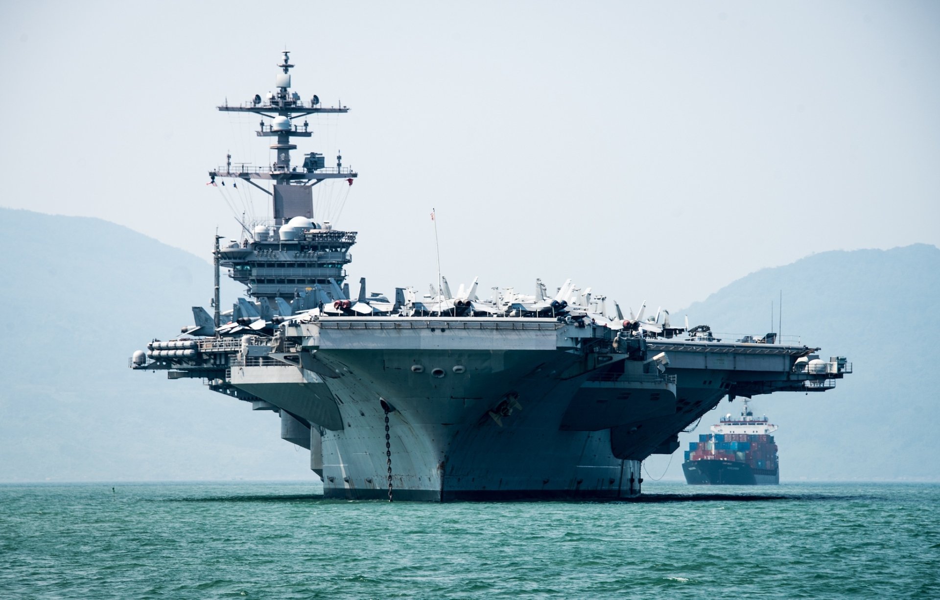 Download Warship Aircraft Carrier Military USS Carl Vinson (CVN-70) HD Wallpaper