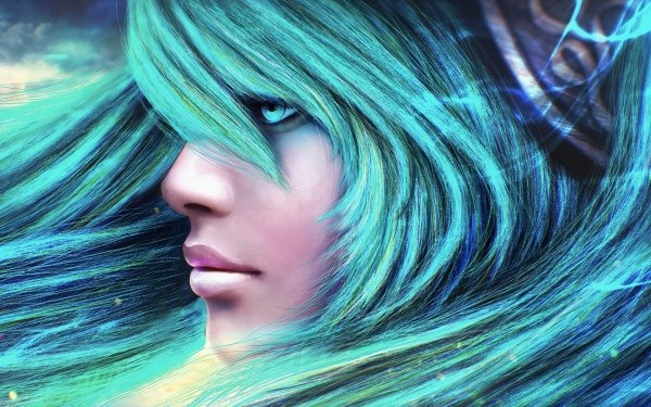 Video Game League Of Legends Fantasy Blue Hair Sona HD Wallpaper | Background Image