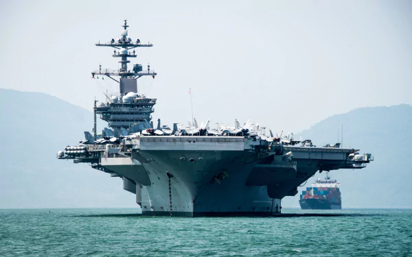 warship aircraft carrier military USS Carl Vinson (CVN-70) HD Desktop Wallpaper | Background Image