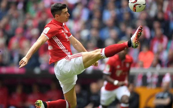 Robert Lewandowski Sports HD Desktop Wallpaper | Background Image