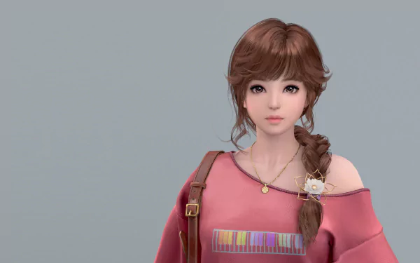 hazel eyes brown hair braid woman artistic HD Desktop Wallpaper | Background Image