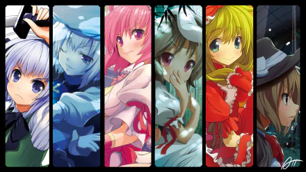 Renko Usami Letty Whiterock Youmu Konpaku Hina Kagiyama Tewi Inaba Kasen Ibaraki Anime Touhou HD Desktop Wallpaper | Background Image