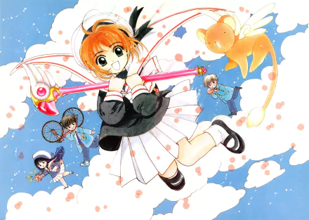 Keroberos (Card Captor Sakura) Tomoyo Daidouji Yukito Tsukishiro Toya Kinomoto Sakura Kinomoto Anime Cardcaptor Sakura HD Desktop Wallpaper | Background Image
