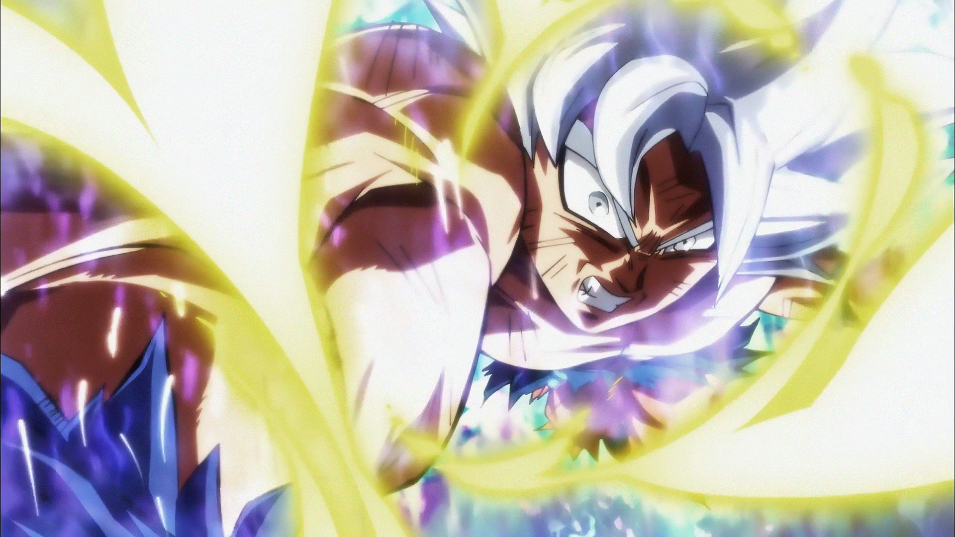 Angry Goku Mastered Ultra Instinct Hd Wallpaper Hintergrund 1920x1080