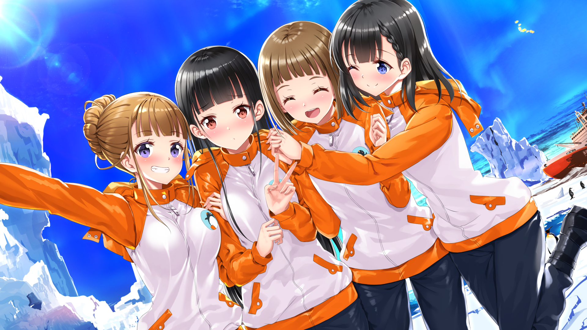 miyake hinata, tamaki mari, kobuchizawa shirase, and shiraishi