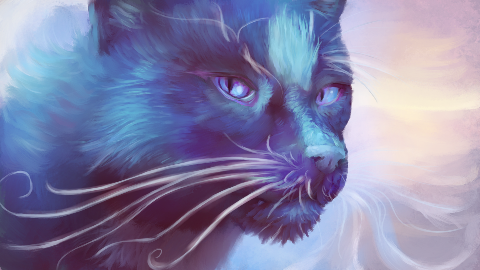 Download Fantasy Cat HD Wallpaper by R8A-creations