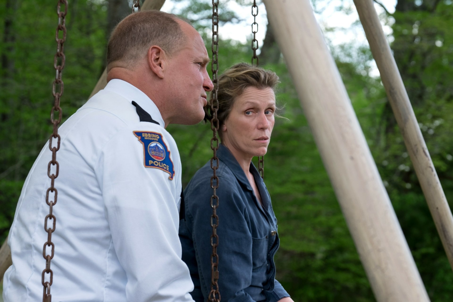 Download Woody Harrelson Frances McDormand Movie Three Billboards Outside Ebbing, Missouri 4k Ultra HD Wallpaper