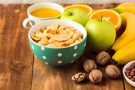 cereal fruit still life food breakfast HD Desktop Wallpaper | Background Image