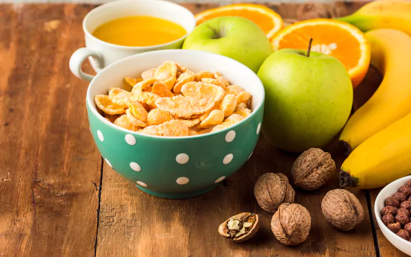 cereal fruit still life food breakfast HD Desktop Wallpaper | Background Image