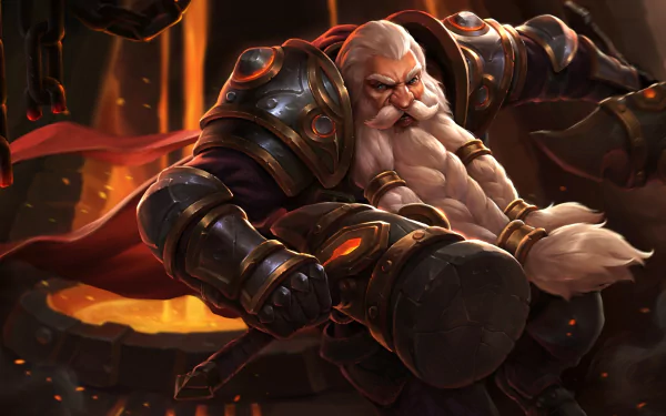 hammer beard dwarf armor warrior video game Heroes of Newerth HD Desktop Wallpaper | Background Image