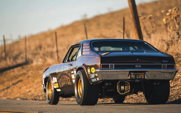 race car depth of field Chevrolet car vehicle Chevrolet Nova SS HD Desktop Wallpaper | Background Image