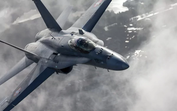 warplane aircraft jet fighter military McDonnell Douglas CF-18 Hornet HD Desktop Wallpaper | Background Image