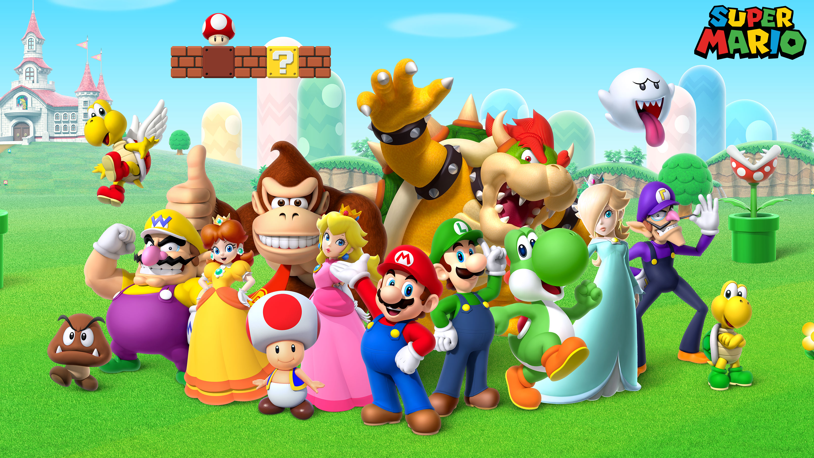 Super Mario Wallpaper Hd Wallpaper Background Image 3228x1815