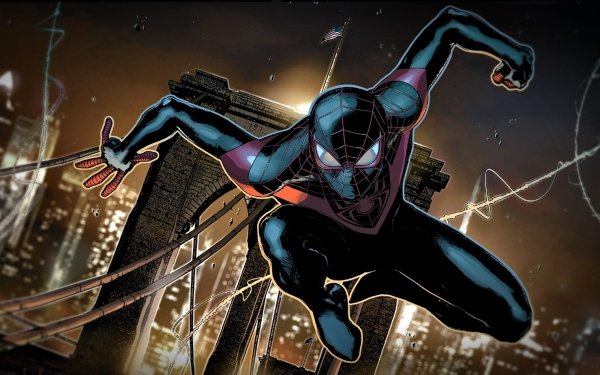 Comics Ultimate Comics: Spider-Man Miles Morales Ultimate Spider-Man Earth 1610 Spider-Man HD Wallpaper | Background Image