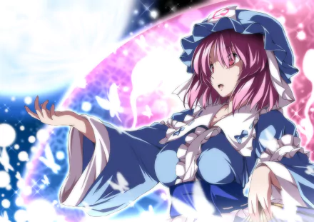 Yuyuko Saigyouji Anime Touhou HD Desktop Wallpaper | Background Image