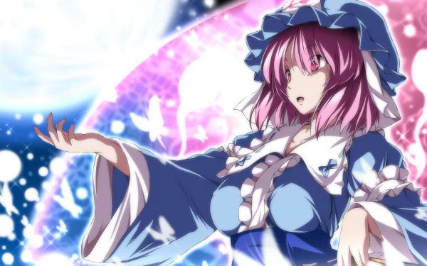 Yuyuko Saigyouji Anime Touhou HD Desktop Wallpaper | Background Image