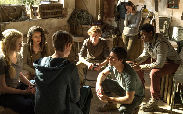 Thomas Brodie-Sangster Rosa Salazar Dylan O'Brien movie Maze Runner: The Death Cure HD Desktop Wallpaper | Background Image