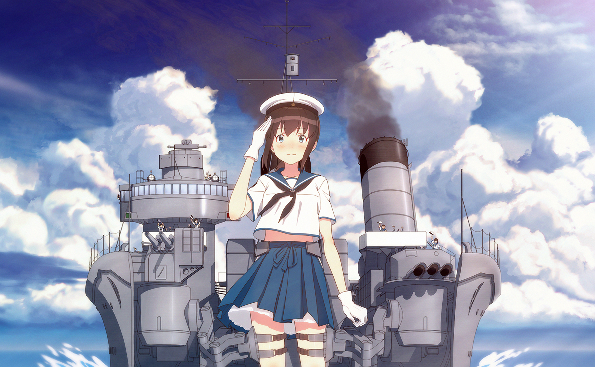 Download Fubuki (Kancolle) Anime Kantai Collection HD Wallpaper by きーくん