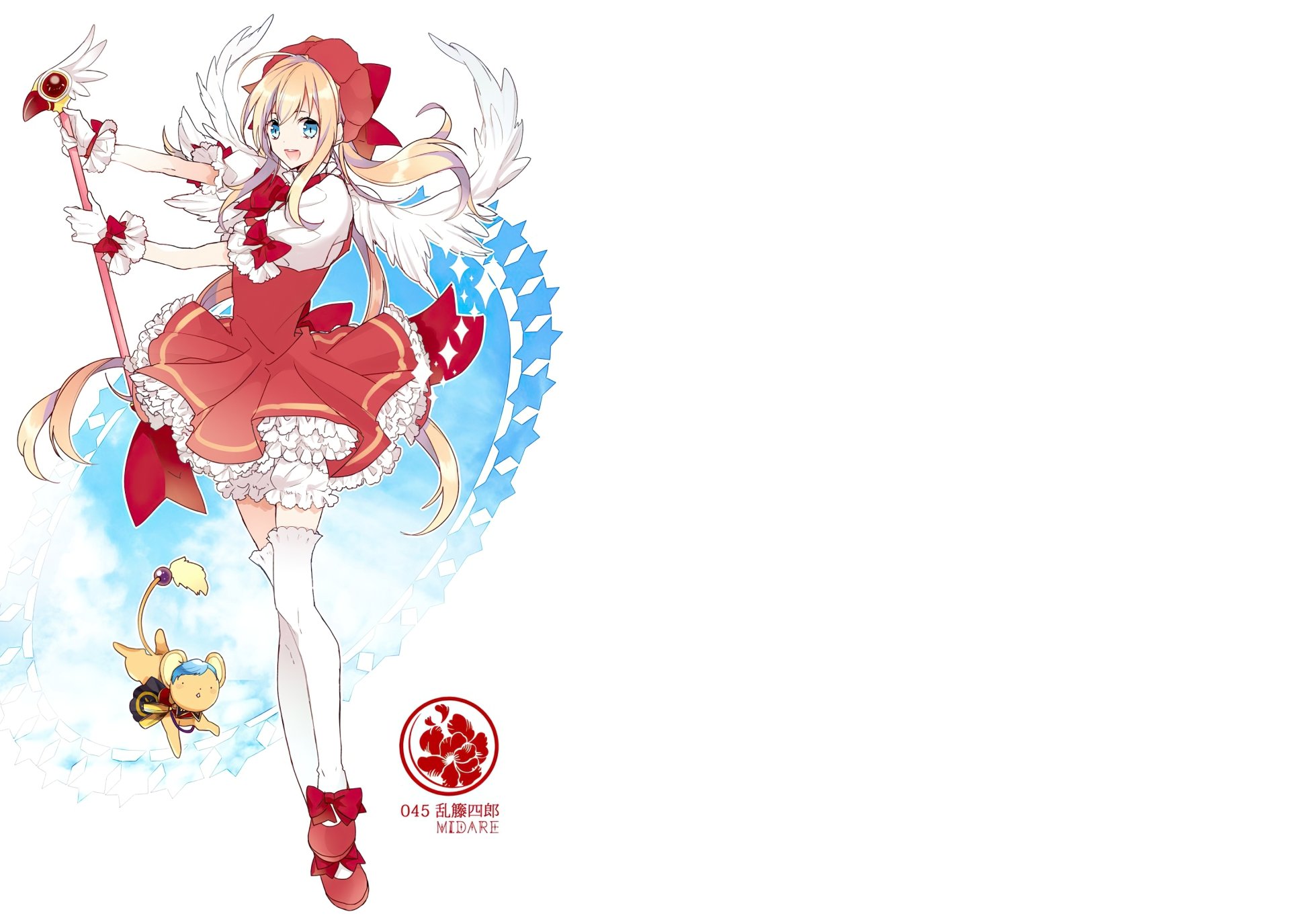 Download Midare Toushirou Keroberos (Card Captor Sakura) Touken Ranbu Cardcaptor Sakura Anime Crossover HD Wallpaper by dnd