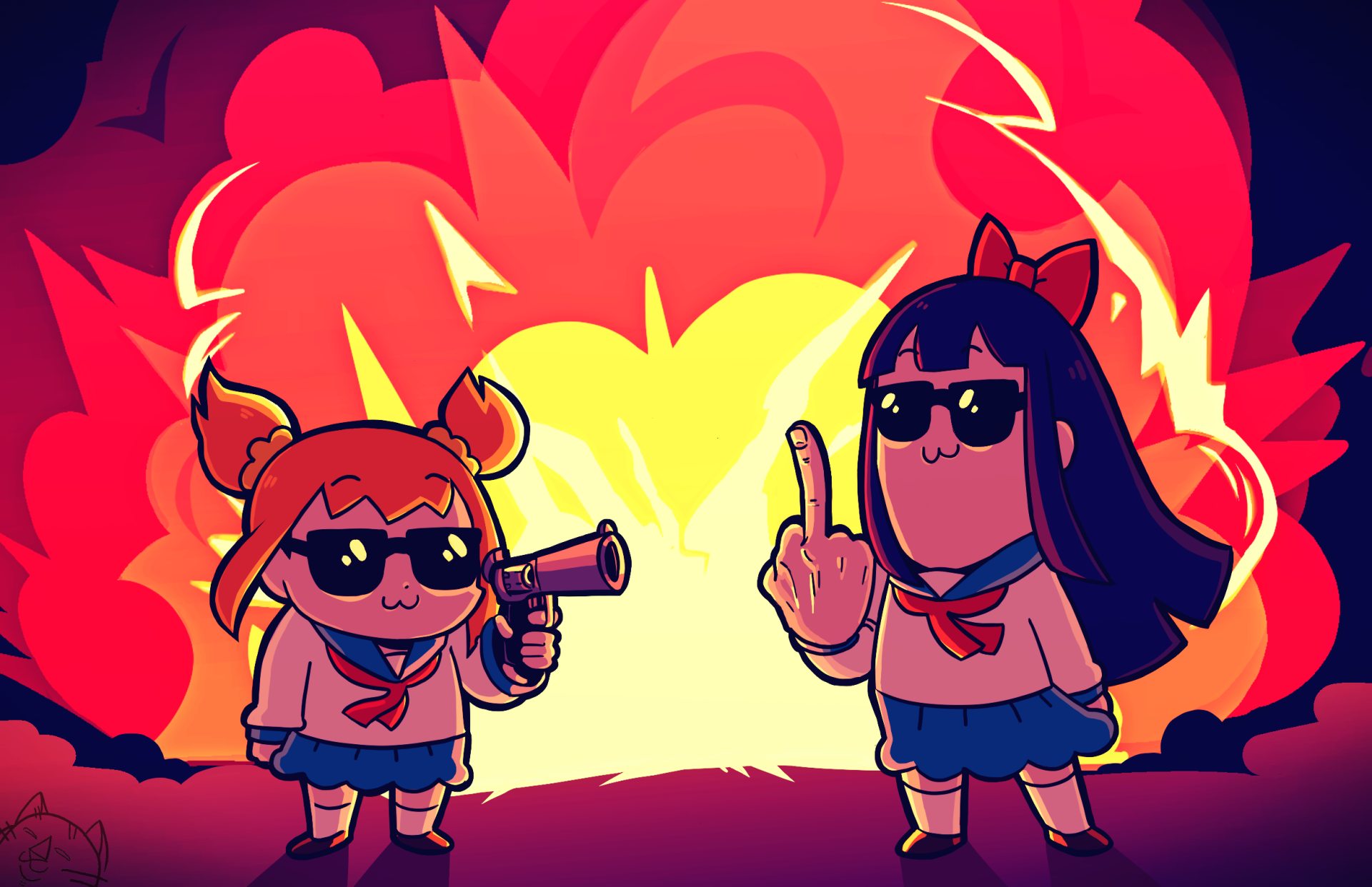 Pop Team Epic HD Wallpaper. 