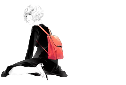 bag short hair Anime Original HD Desktop Wallpaper | Background Image