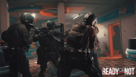 Heckler & Koch G36 Benelli M4 police video game Ready or Not HD Desktop Wallpaper | Background Image