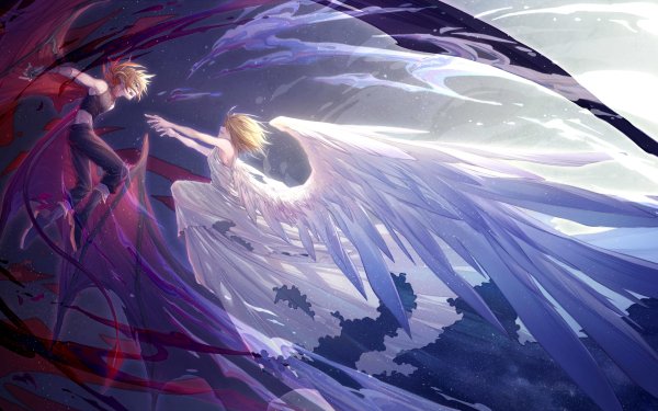 Anime Vocaloid Len Kagamine Rin Kagamine Angel Demon HD Wallpaper | Background Image