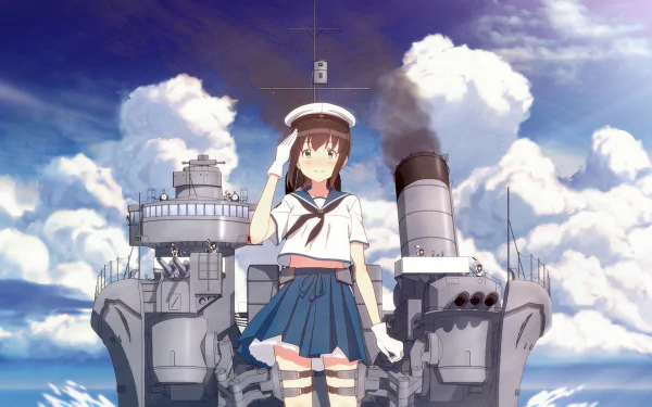 Fubuki (Kancolle) Anime Kantai Collection HD Desktop Wallpaper | Background Image