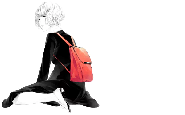 bag short hair Anime Original HD Desktop Wallpaper | Background Image