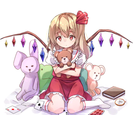 Flandre Scarlet Anime Touhou HD Desktop Wallpaper | Background Image