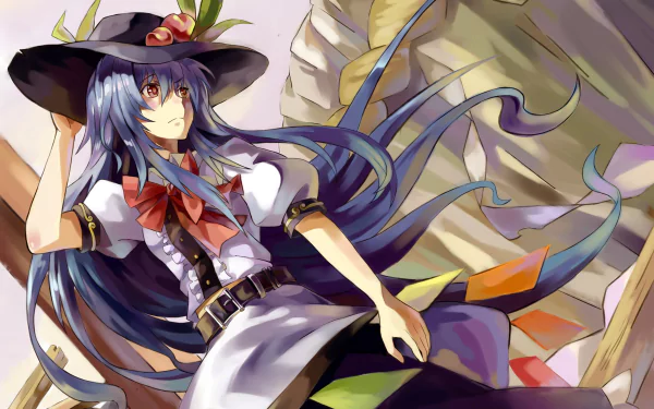 Tenshi Hinanawi Anime Touhou HD Desktop Wallpaper | Background Image