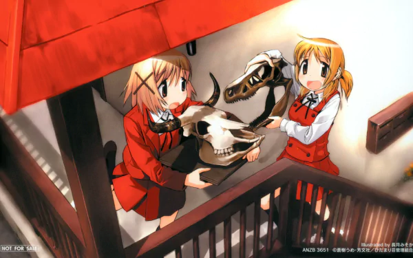 Yuno (Hidamari Sketch) Miyako (Hidamari Sketch) Anime Hidamari Sketch HD Desktop Wallpaper | Background Image