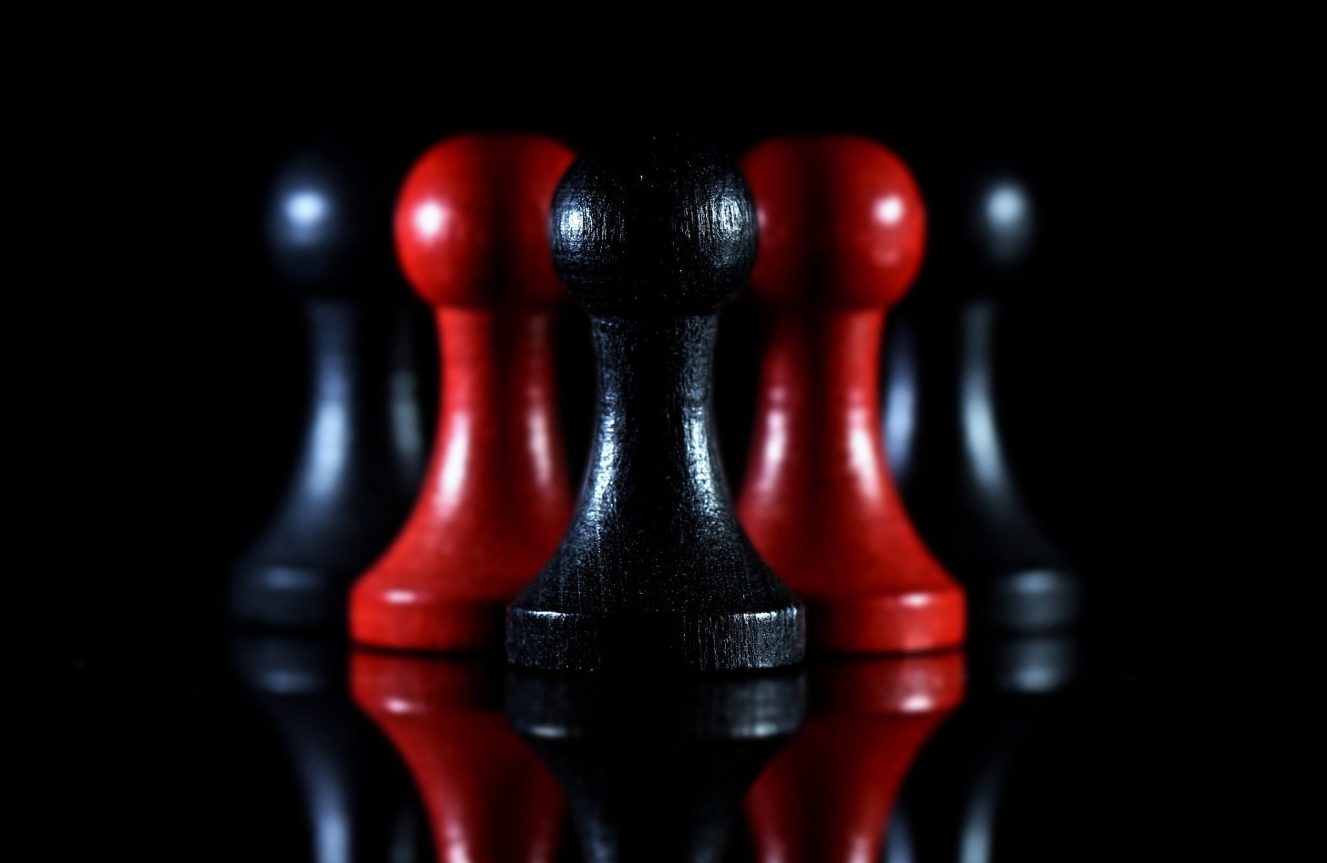 Download Red Black Close-up Reflection Man Made Chess HD Wallpaper