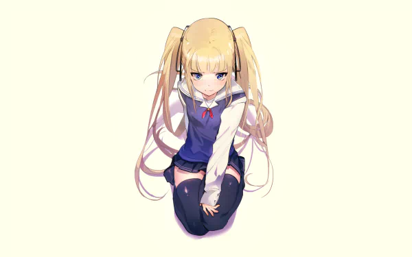 Eriri Spencer Sawamura from Saekano: How to Raise a Boring Girlfriend, depicted in detailed 4K Ultra HD anime style, set against a clean background for PC desktop wallpaper.