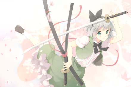 Youmu Konpaku Anime Touhou HD Desktop Wallpaper | Background Image