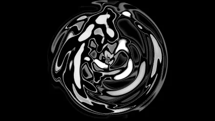 monochrome Abstract swirl HD Desktop Wallpaper | Background Image