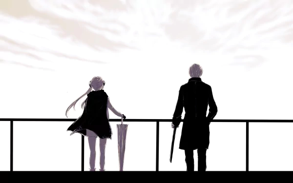 Okita Sougo Kagura (Gintama) Anime Gintama HD Desktop Wallpaper | Background Image