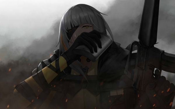 Video Game Girls Frontline M16a1 Eye Patch HD Wallpaper | Background Image