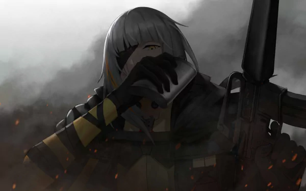 eye patch M16a1 (Girls Frontline) video game Girls Frontline HD Desktop Wallpaper | Background Image