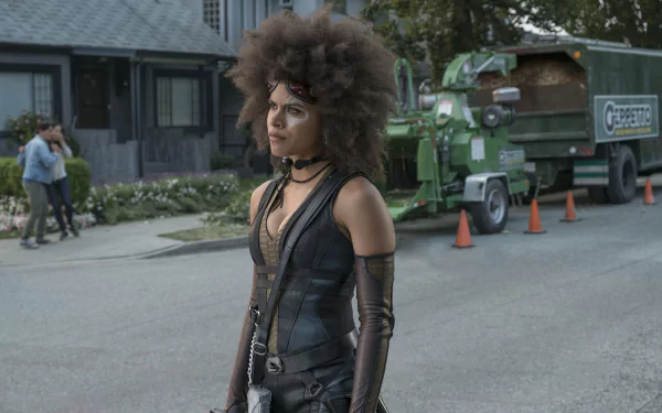 Zazie Beetz Domino (Marvel Comics) movie Deadpool 2 HD Desktop Wallpaper | Background Image