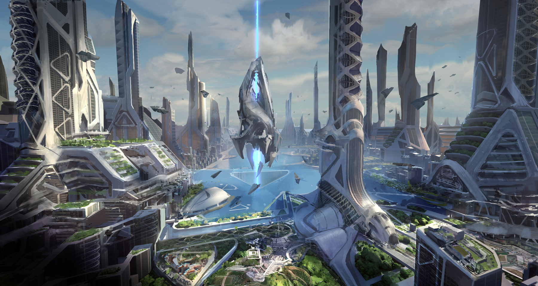 UE4 sci-fi cityB by ArtofChen
