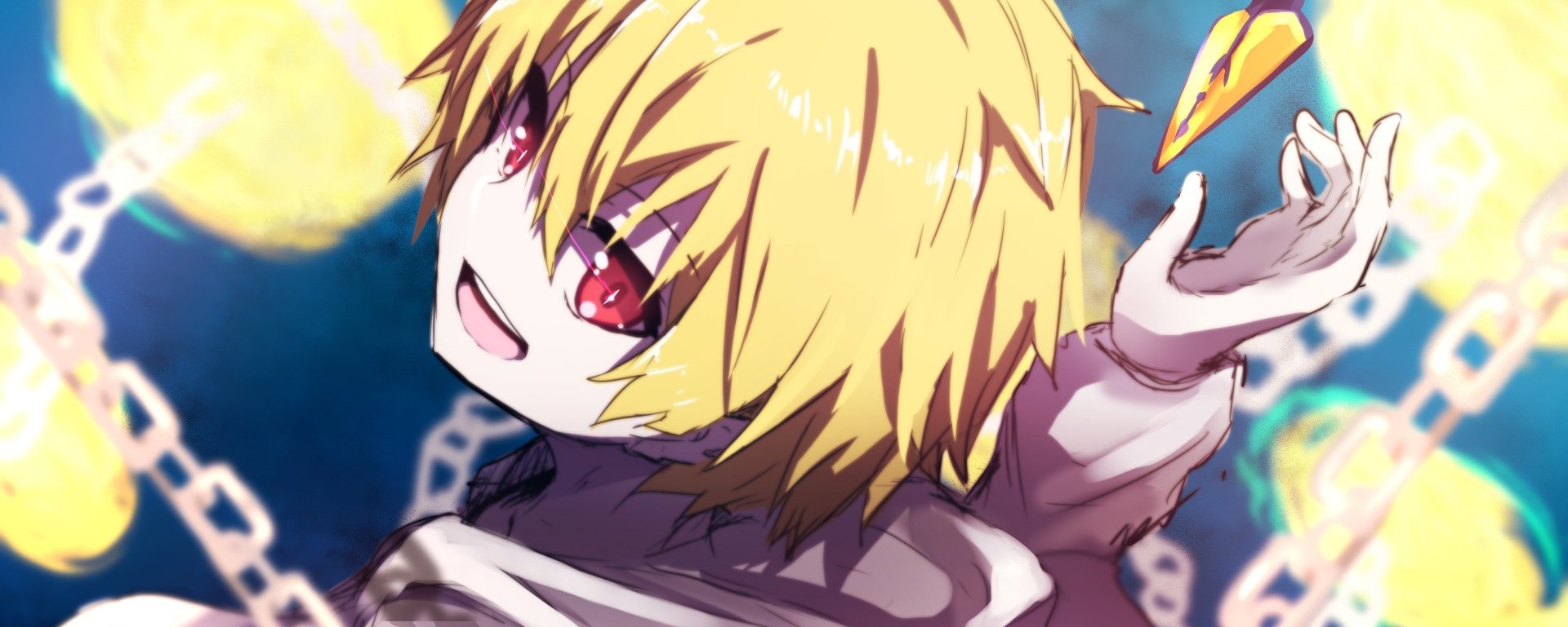 HD PC desktop wallpaper featuring Gilgamesh from the Fate series, showcasing vibrant anime art style from Fate/Grand Order.