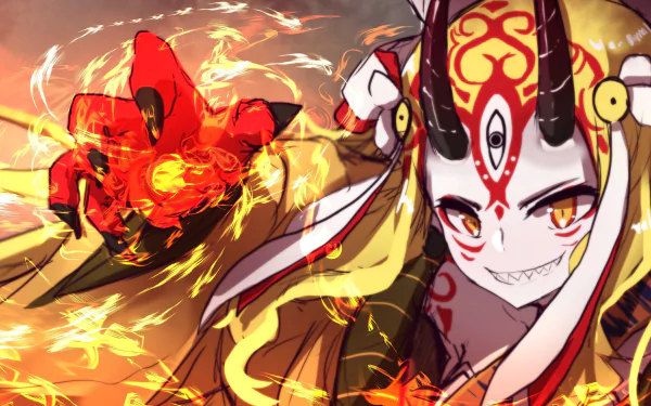 Ibaraki Douji Anime Fate/Grand Order HD Desktop Wallpaper | Background Image