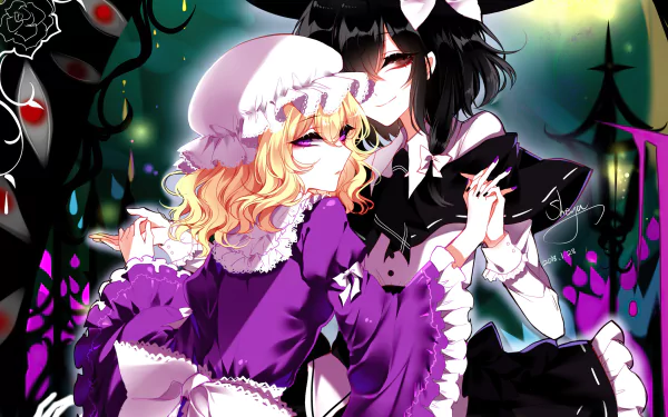 Renko Usami Maribel Hearn Anime Touhou HD Desktop Wallpaper | Background Image