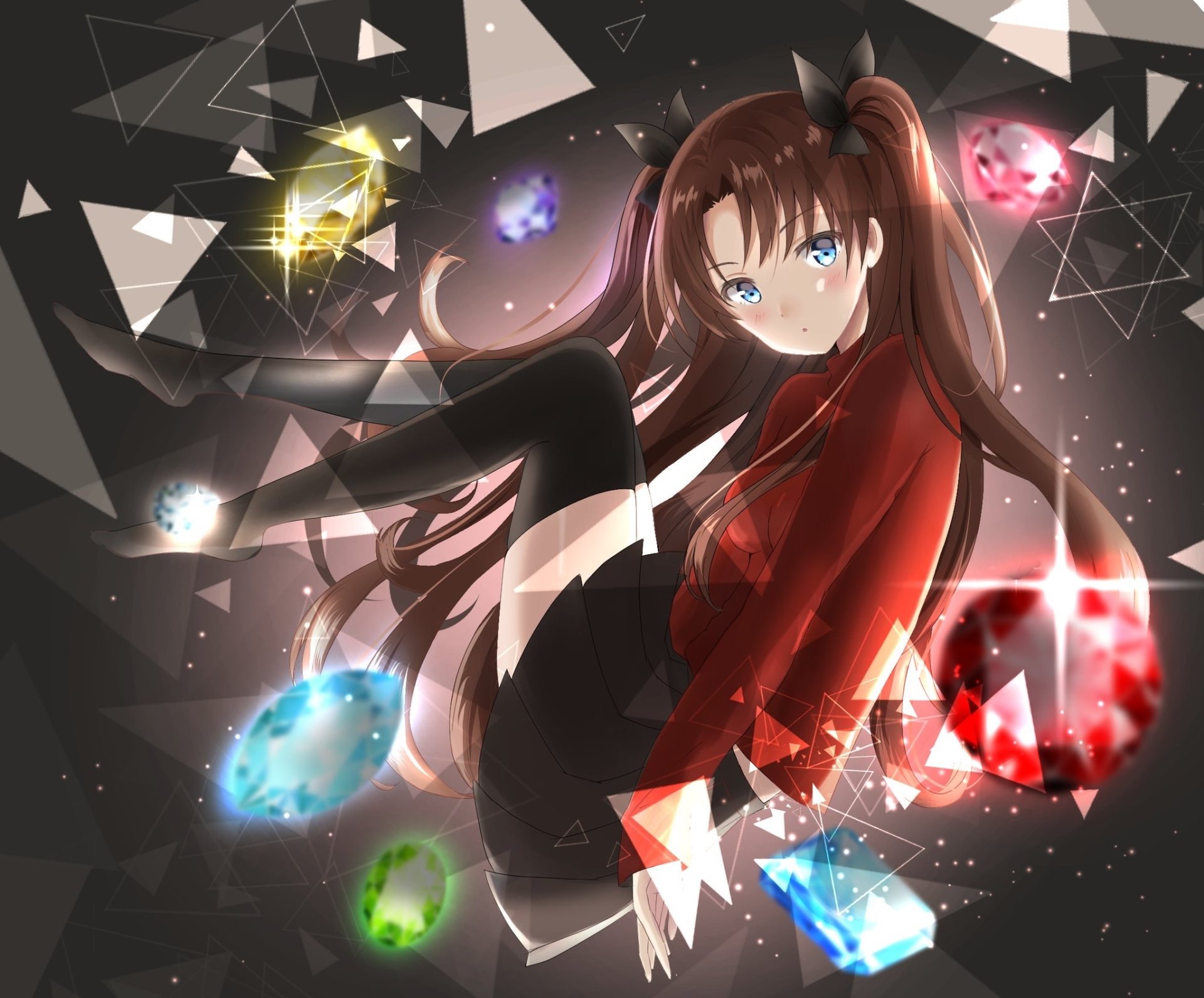 Download Rin Tohsaka Anime Fate/Stay Night HD Wallpaper by きち