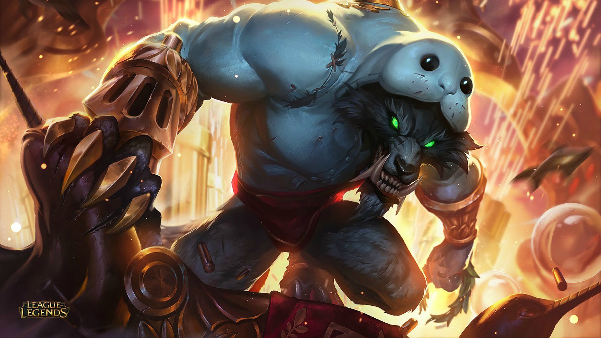 Download Warwick (League Of Legends) Video Game League Of Legends Werewolf HD Wallpaper by Chen Bo