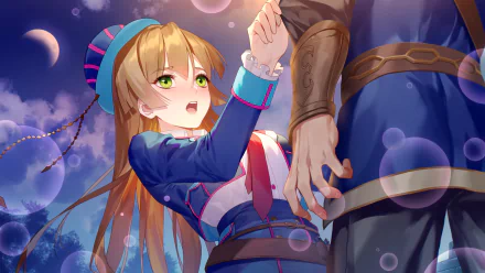 Anime Romantic Saga of Beauty & Devil HD Desktop Wallpaper | Background Image