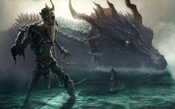 undead fantasy dragon HD Desktop Wallpaper | Background Image