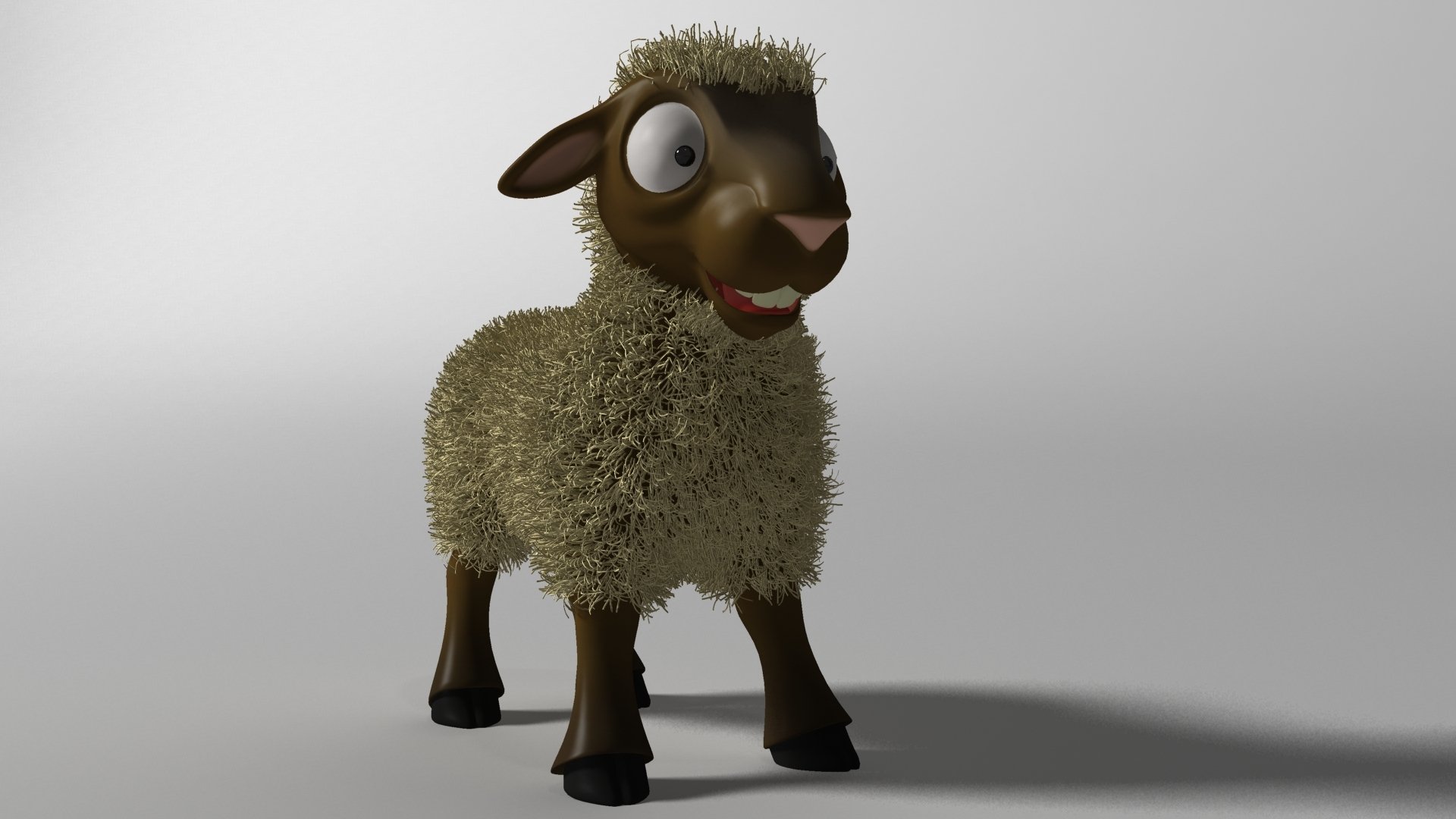 Cartoon Sheep 3D Model by supercigale