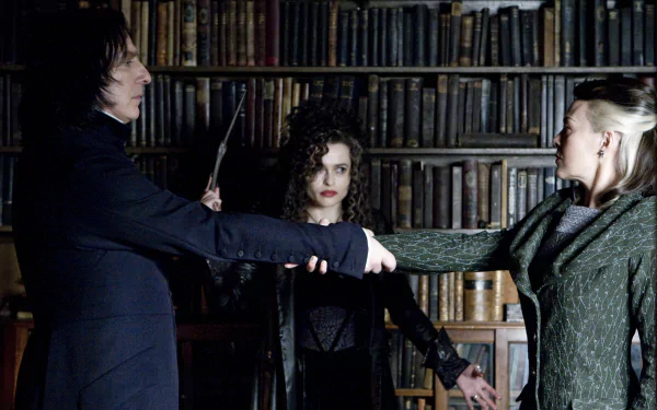 Bellatrix Lestrange Severus Snape movie Harry Potter and the Half-Blood Prince HD Desktop Wallpaper | Background Image
